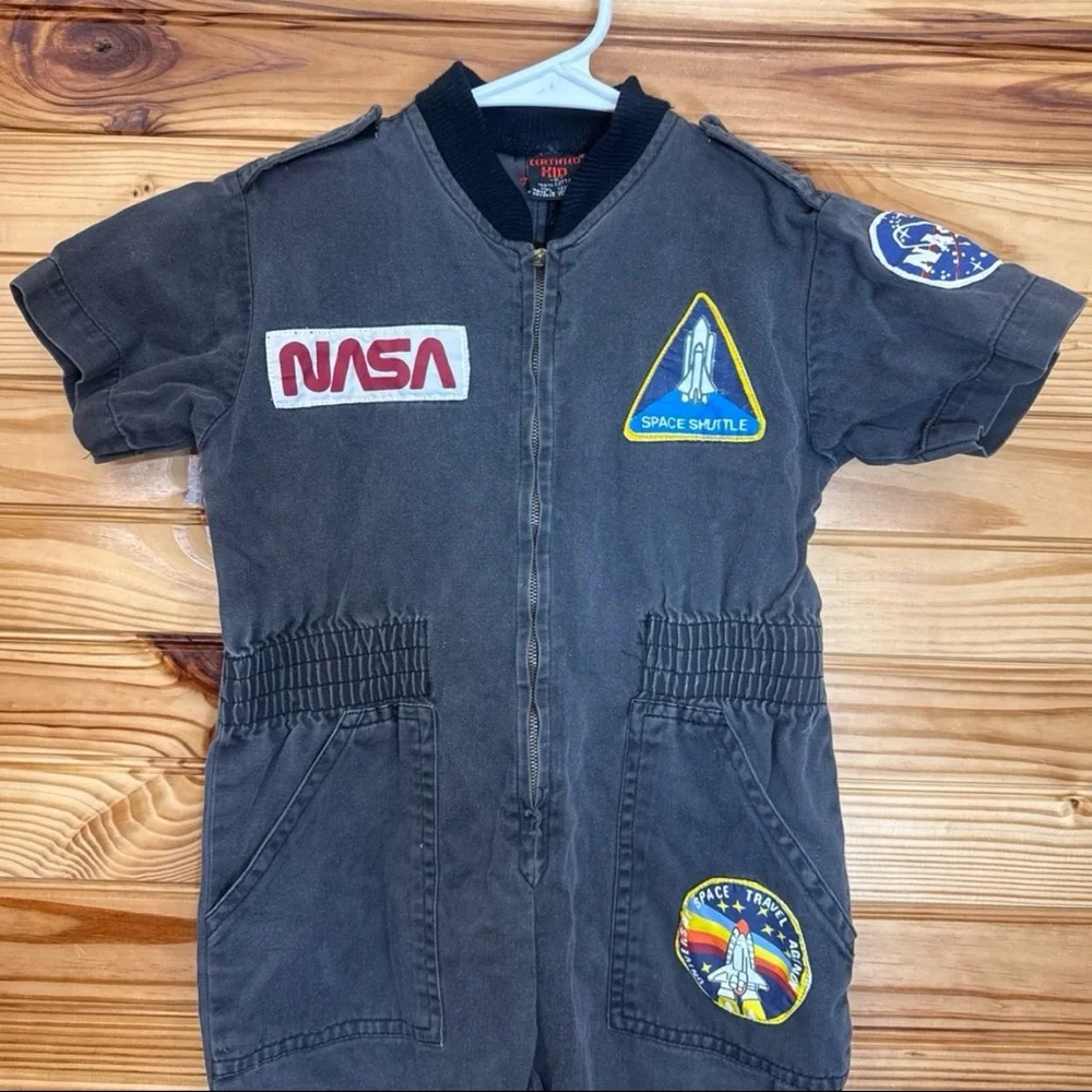 VINTAGE Certified Kid NASA costume cosplay jumpsuit/ onesie unisex Small